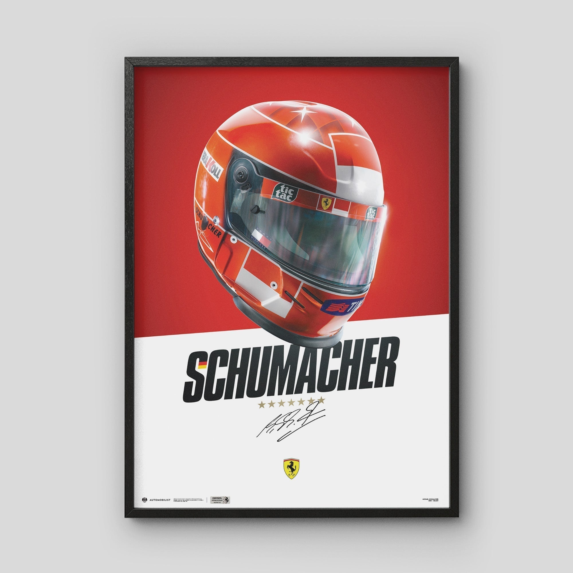 Michael Schumacher Helmet | Poster | Large