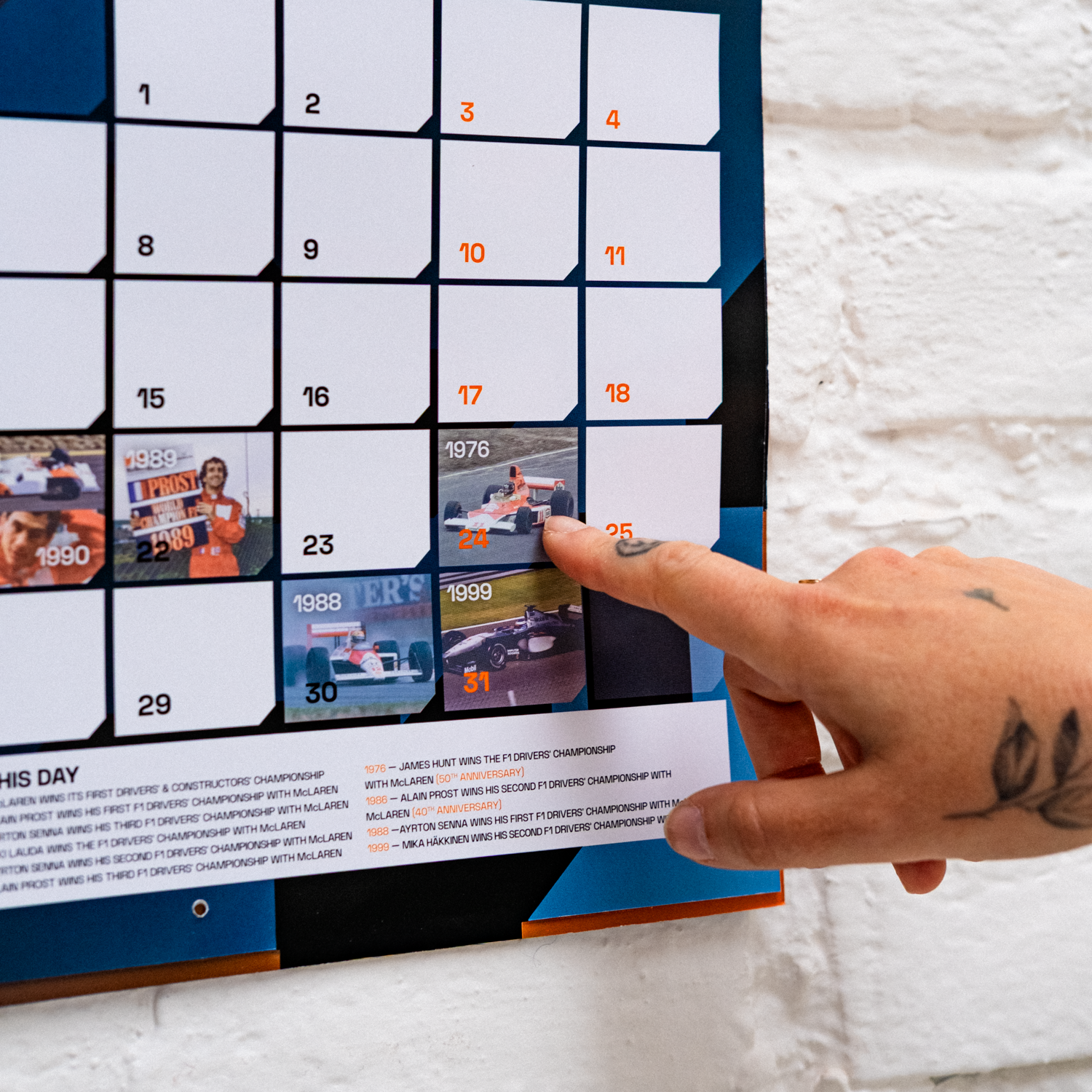 Official 2026 McLaren F1 Wall Calendar