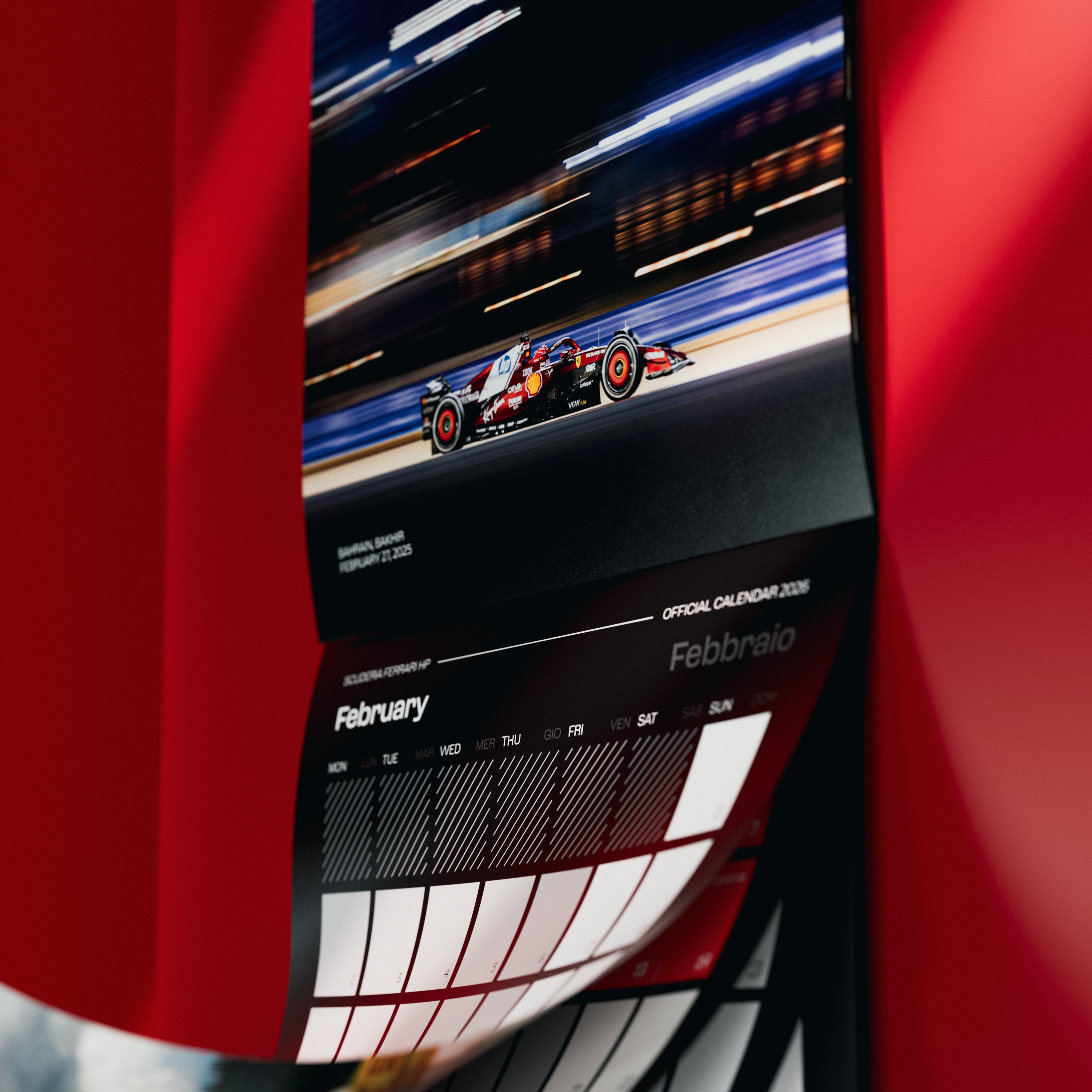 Official 2026 Scuderia Ferrari HP Wall Calendar