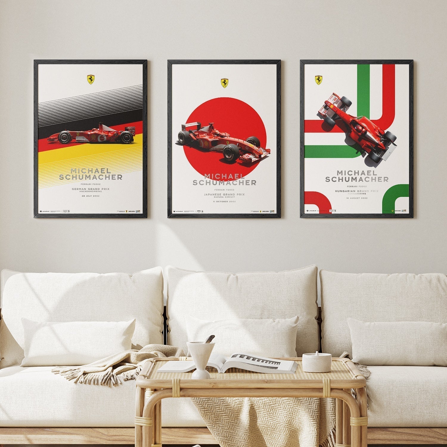 Ferrari F2002 - Michael Schumacher Suzuka GP 2002 | Collector's Edition Poster | Large