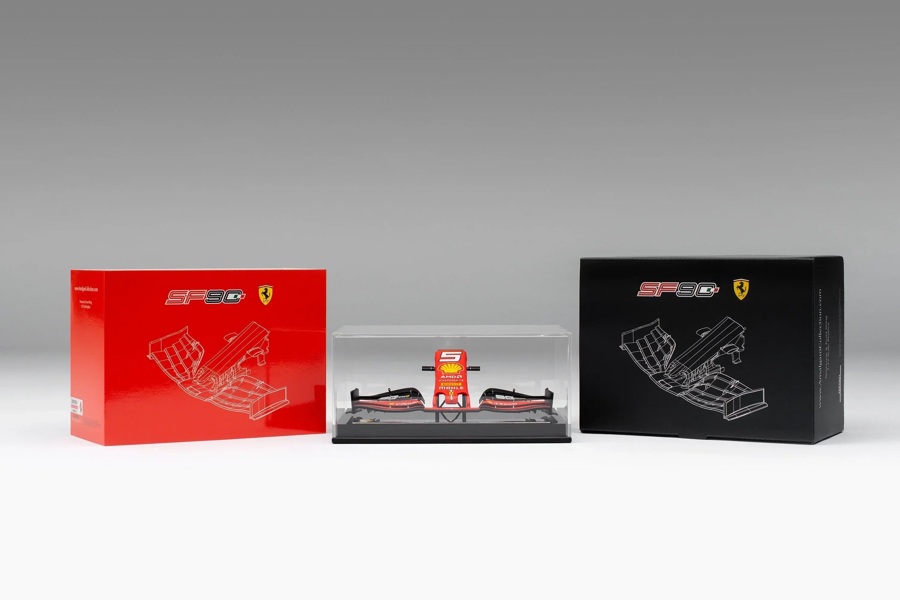 SF90 Sebastian Vettel Front Wing Season Amalgam 1:12 Nosecone