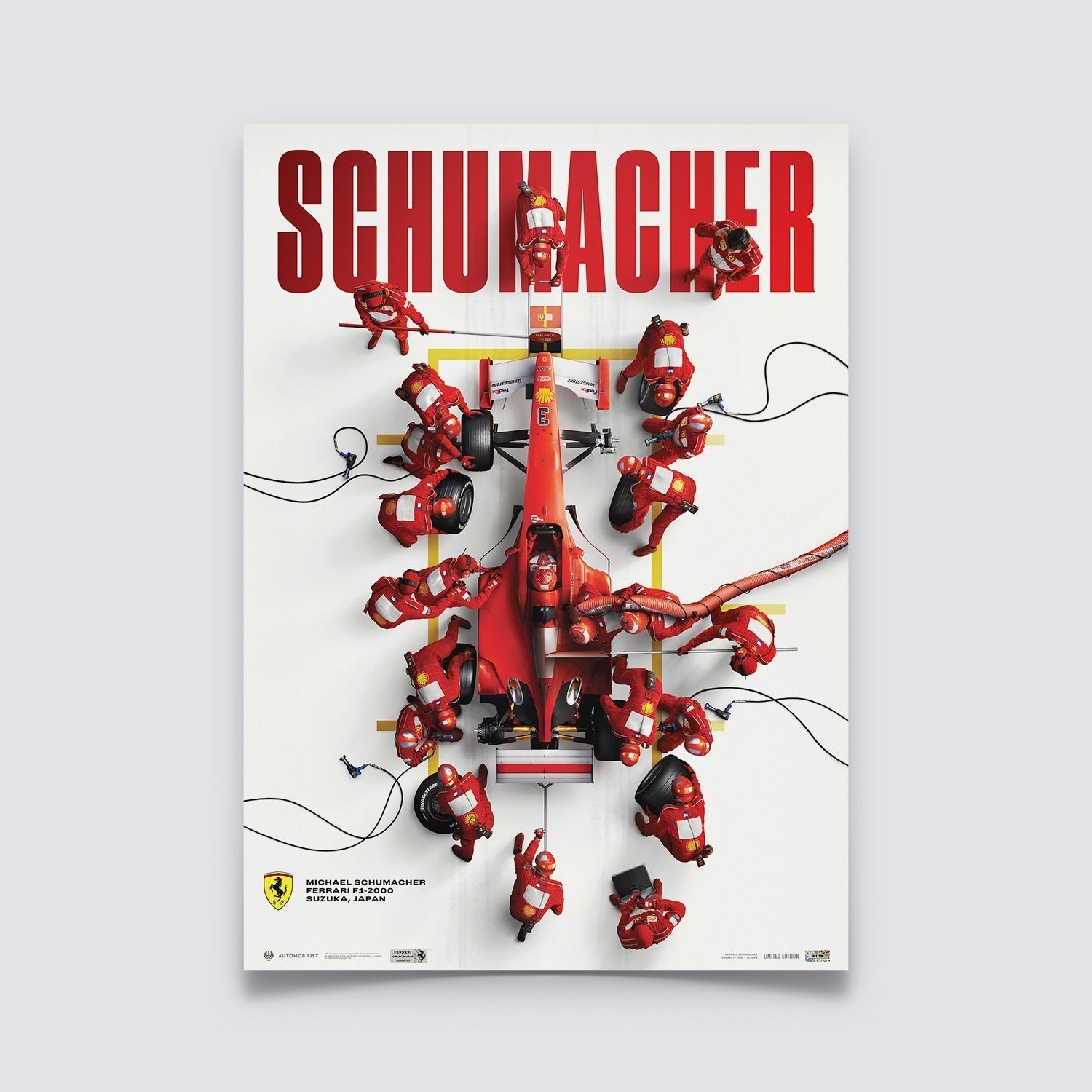 Ferrari F1-2000 Pit Stop - Michael Schumacher Japanese GP 2000 | Collector’s Edition | Large