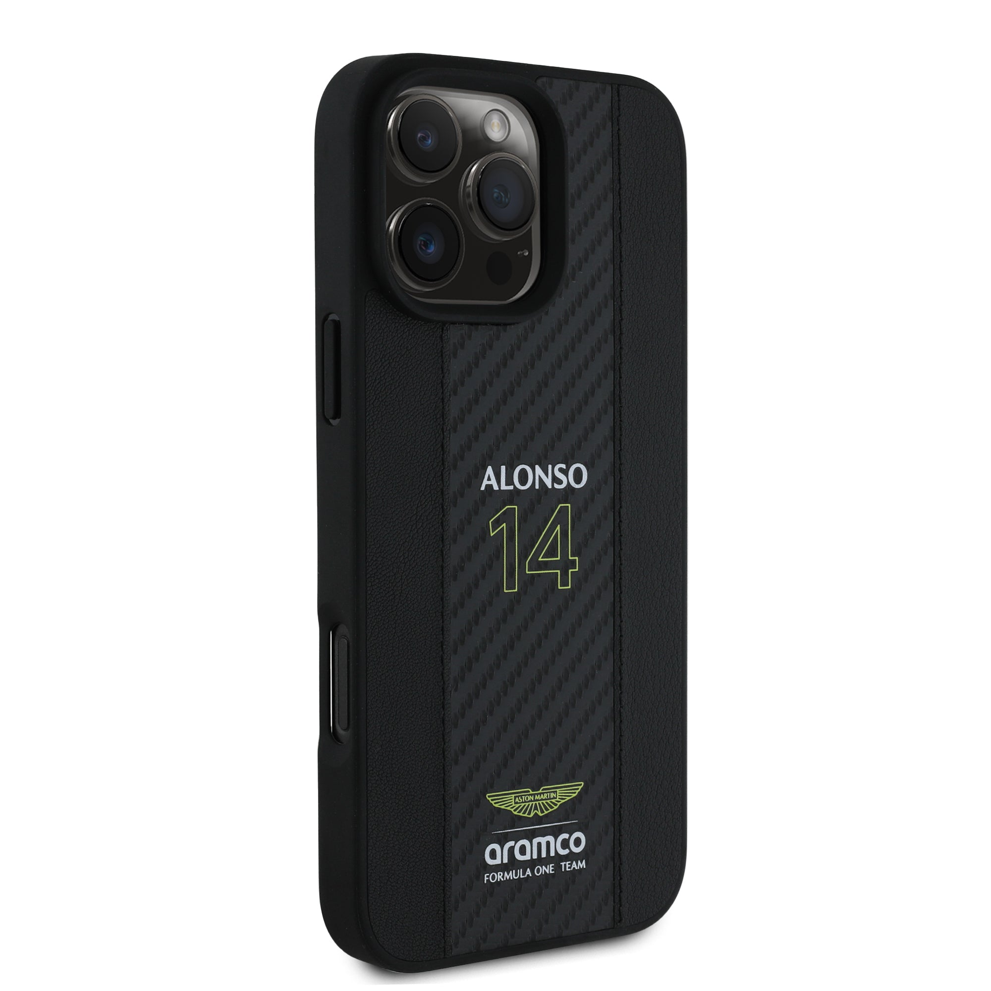 Alonso iPhone Case with Carbon Fiber Stripe