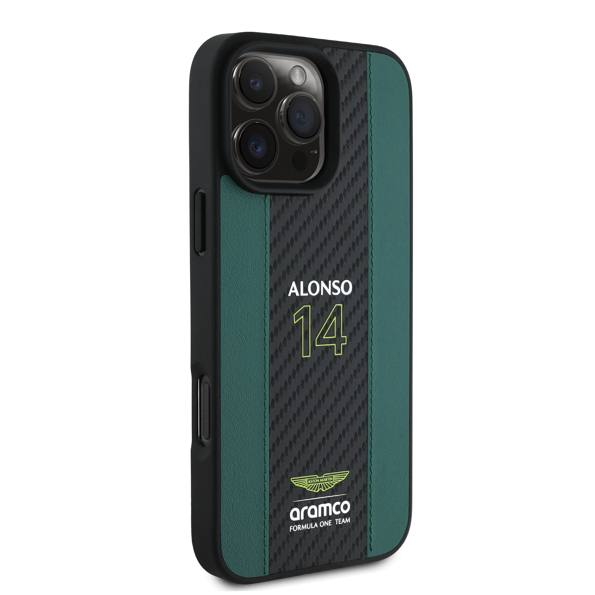 Alonso iPhone Case with Carbon Fiber Stripe