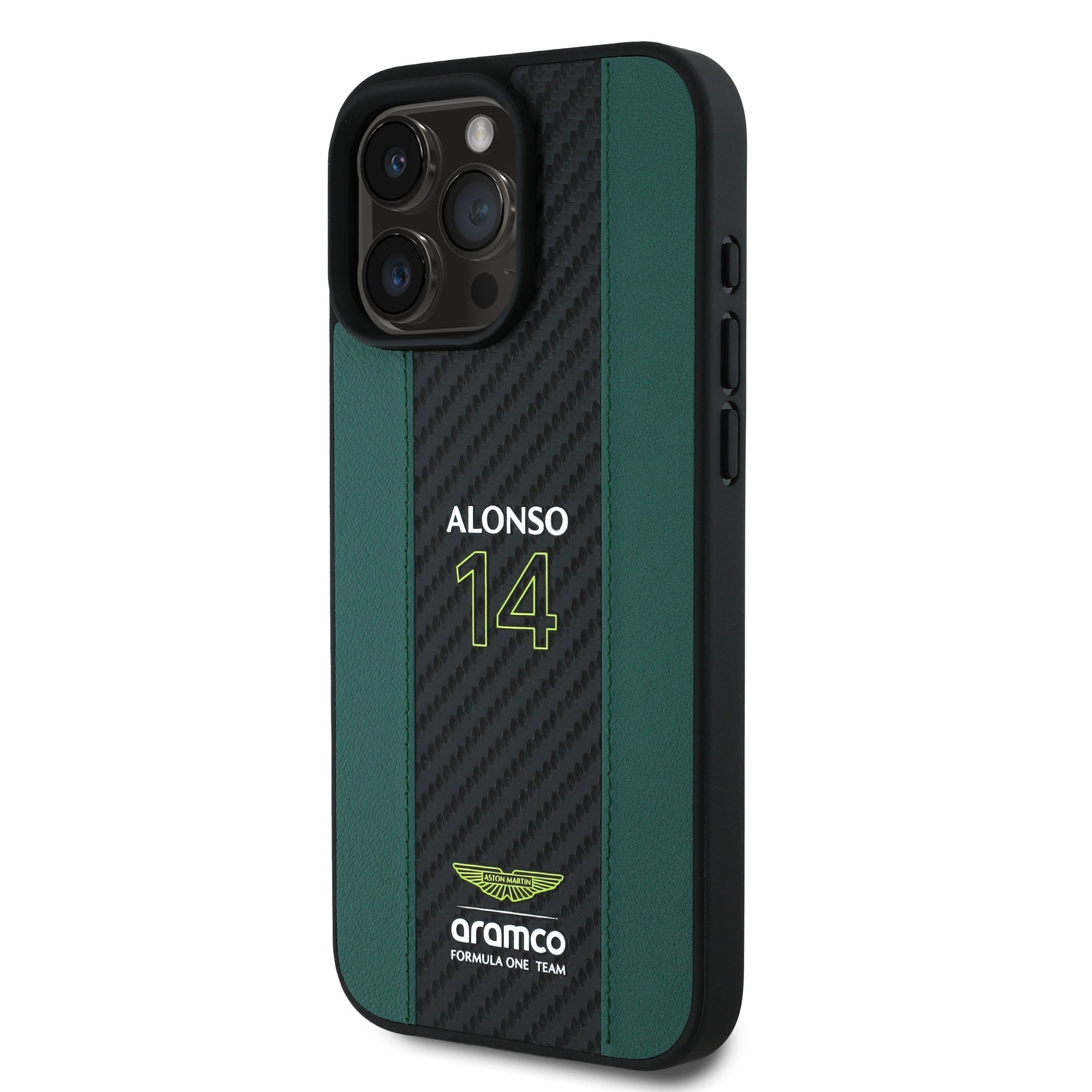 Alonso iPhone Case with Carbon Fiber Stripe