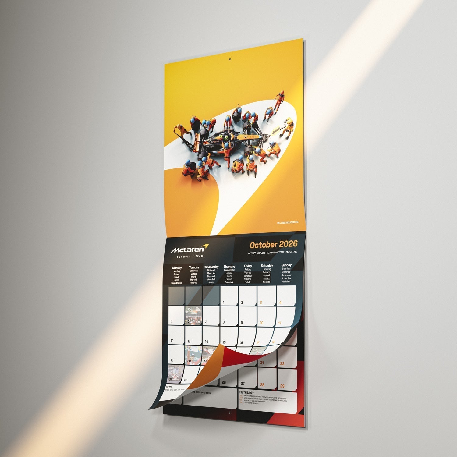 Official 2026 McLaren F1 Wall Calendar