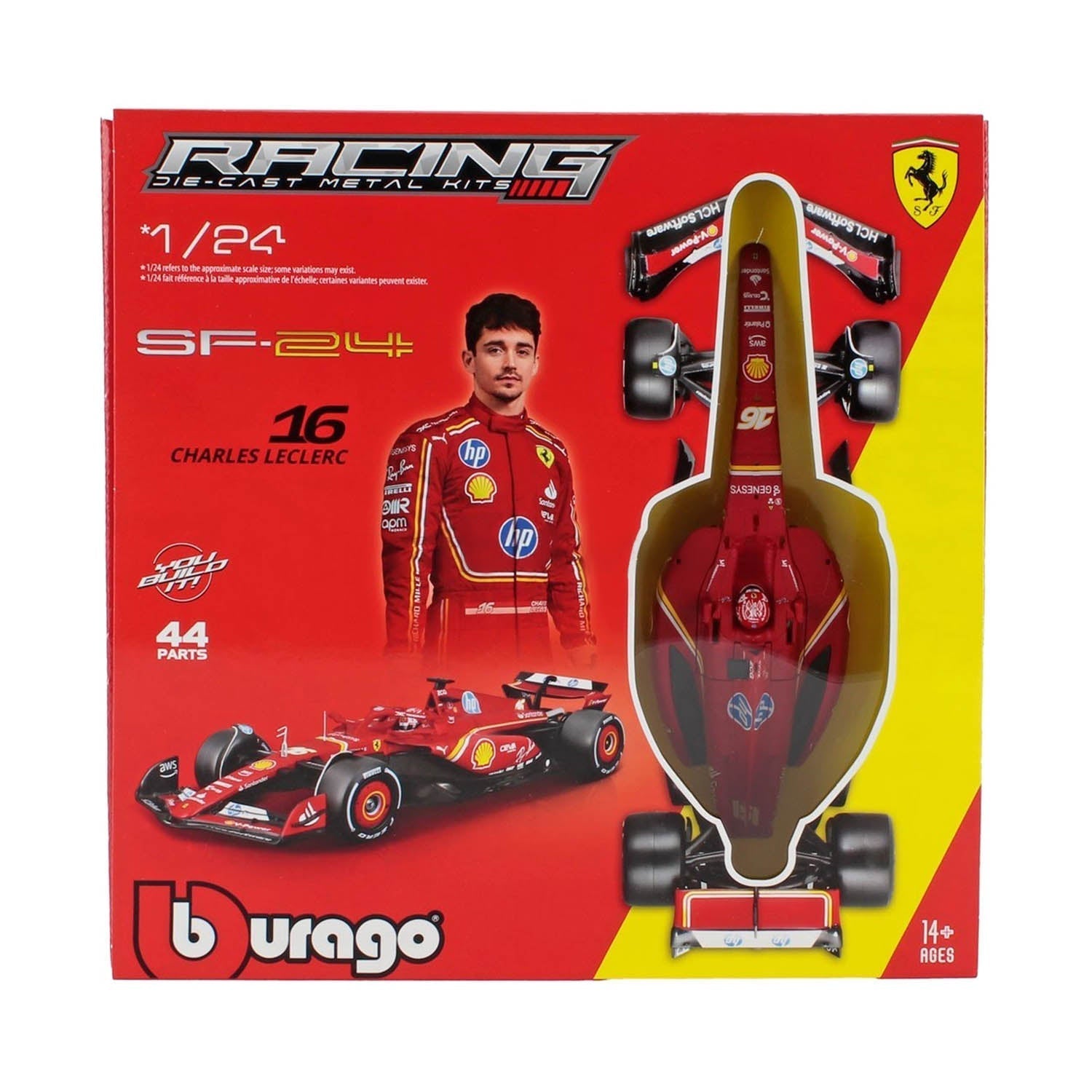 #16 Leclerc SF24 2024 Season 1:24 Die-Cast Kit Car Model