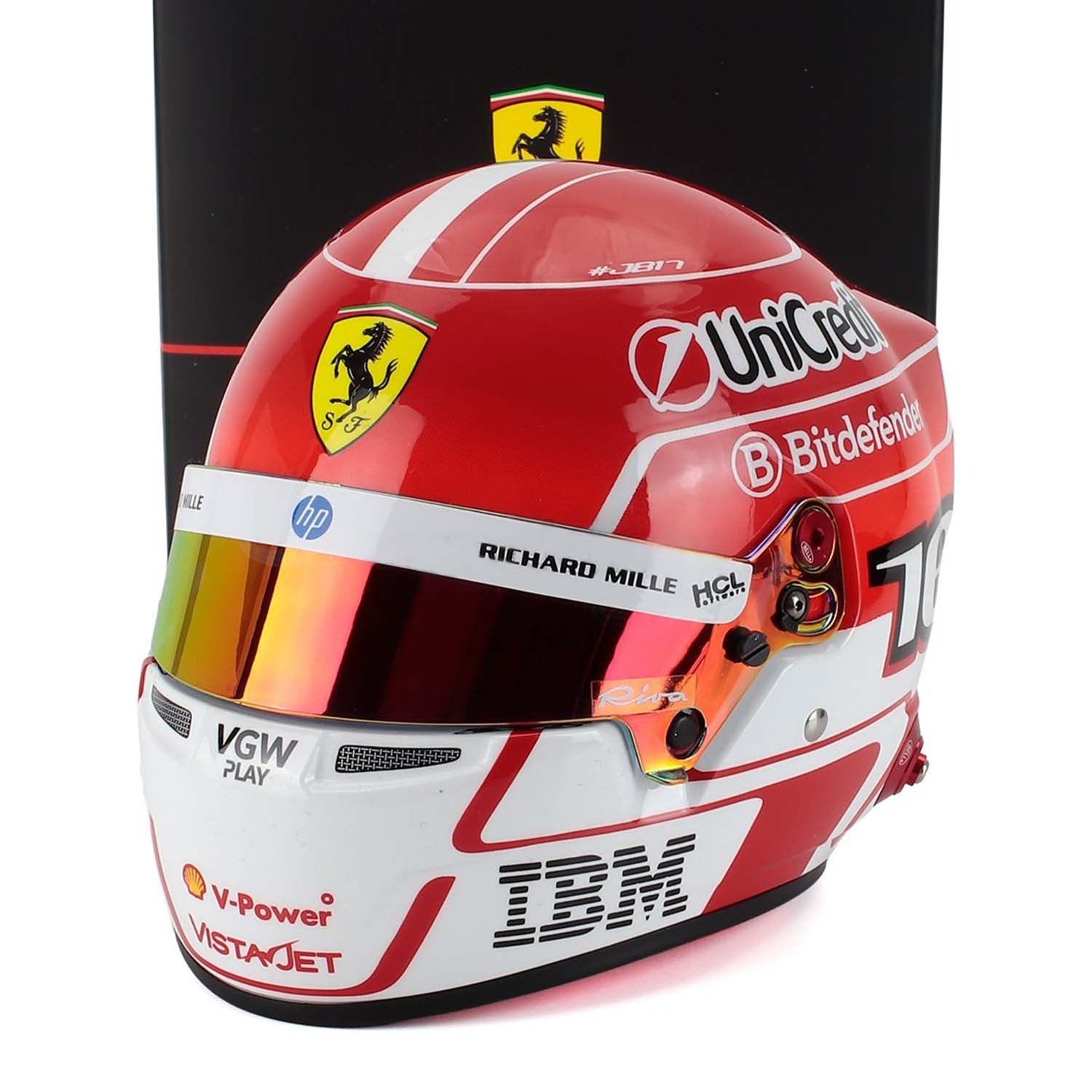 #16 Leclerc 2025 Season 1:2 Mini Helmet by Bell