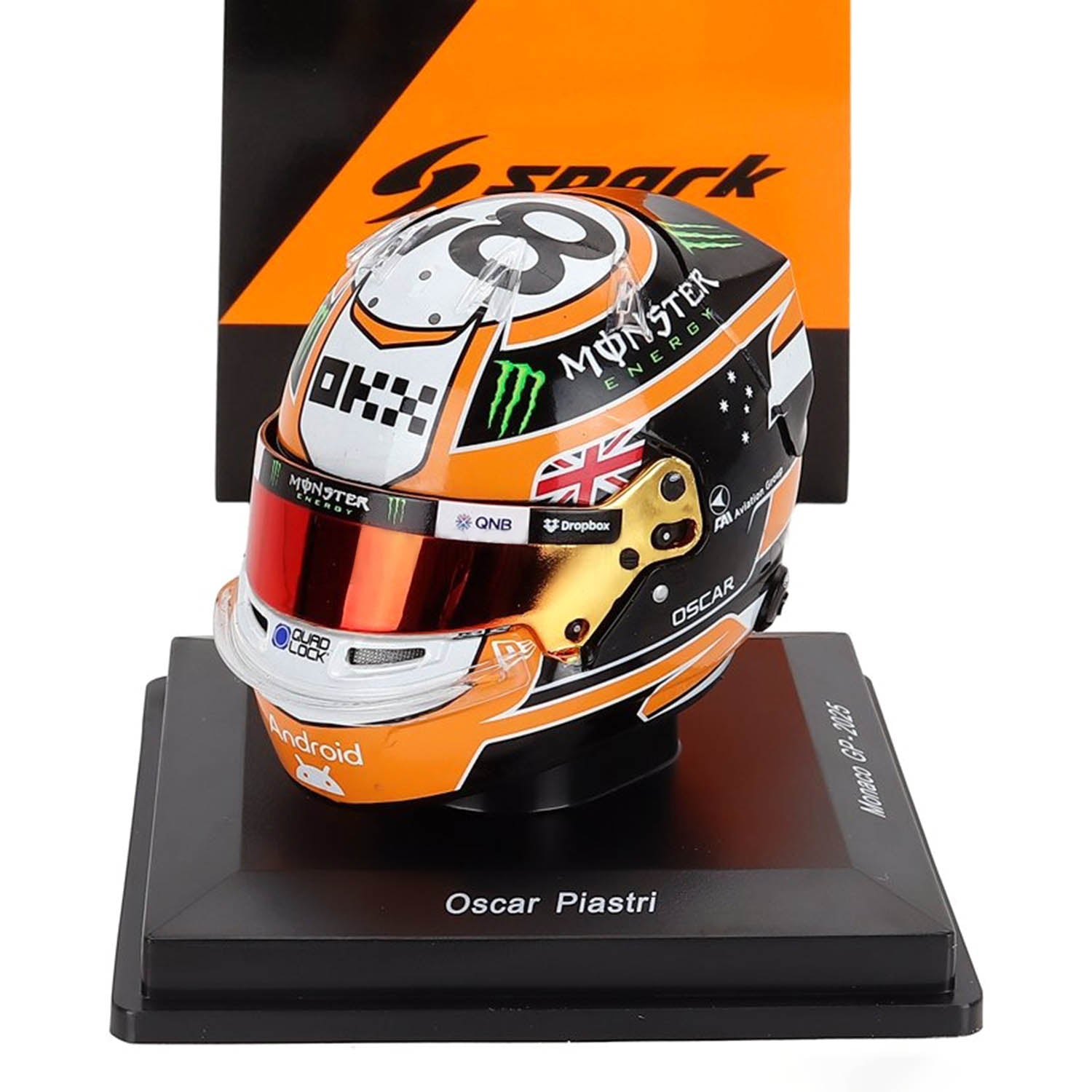#81 Piastri Monaco GP 2025 1:5 Mini Helmet