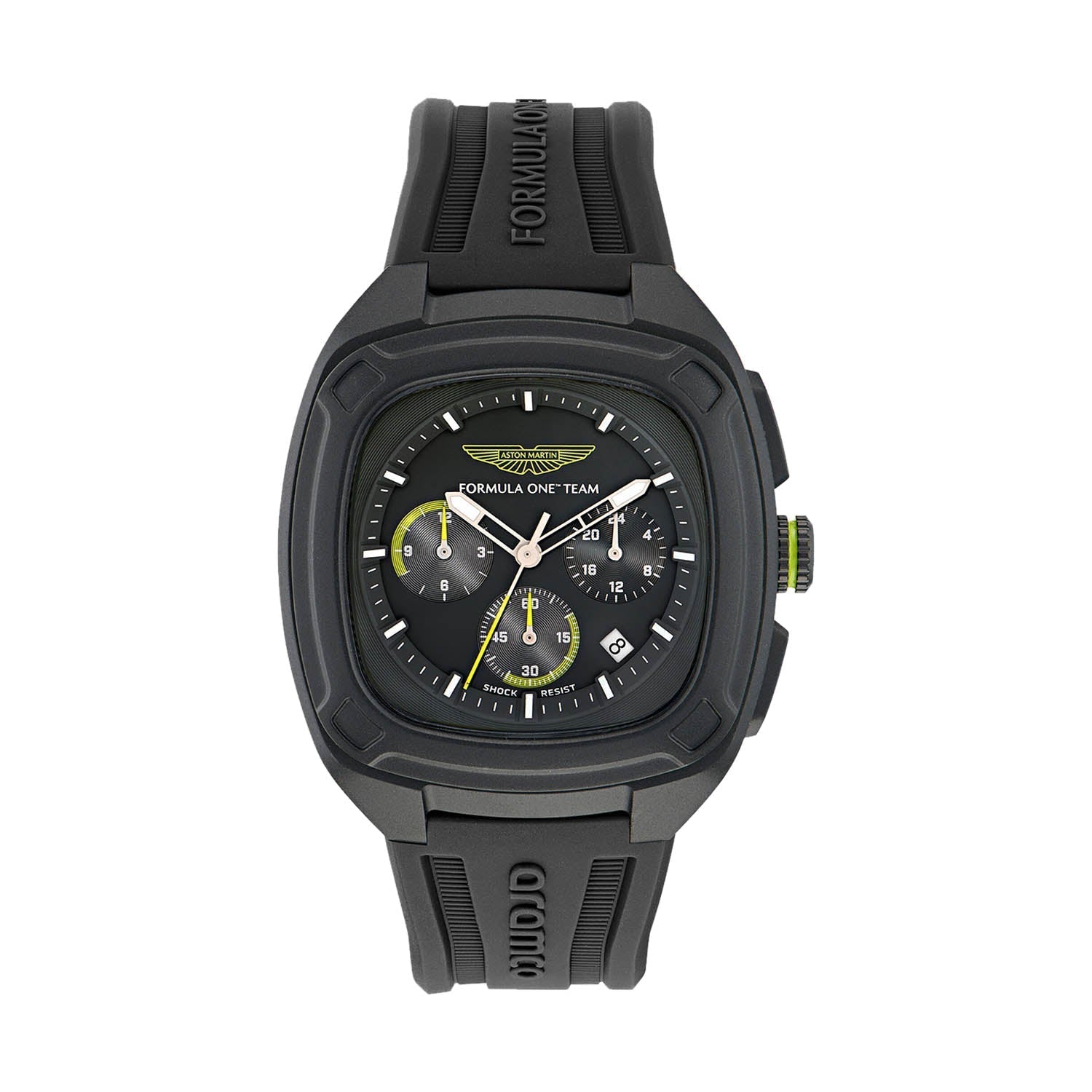 OVR Black Silicone Strap Watch