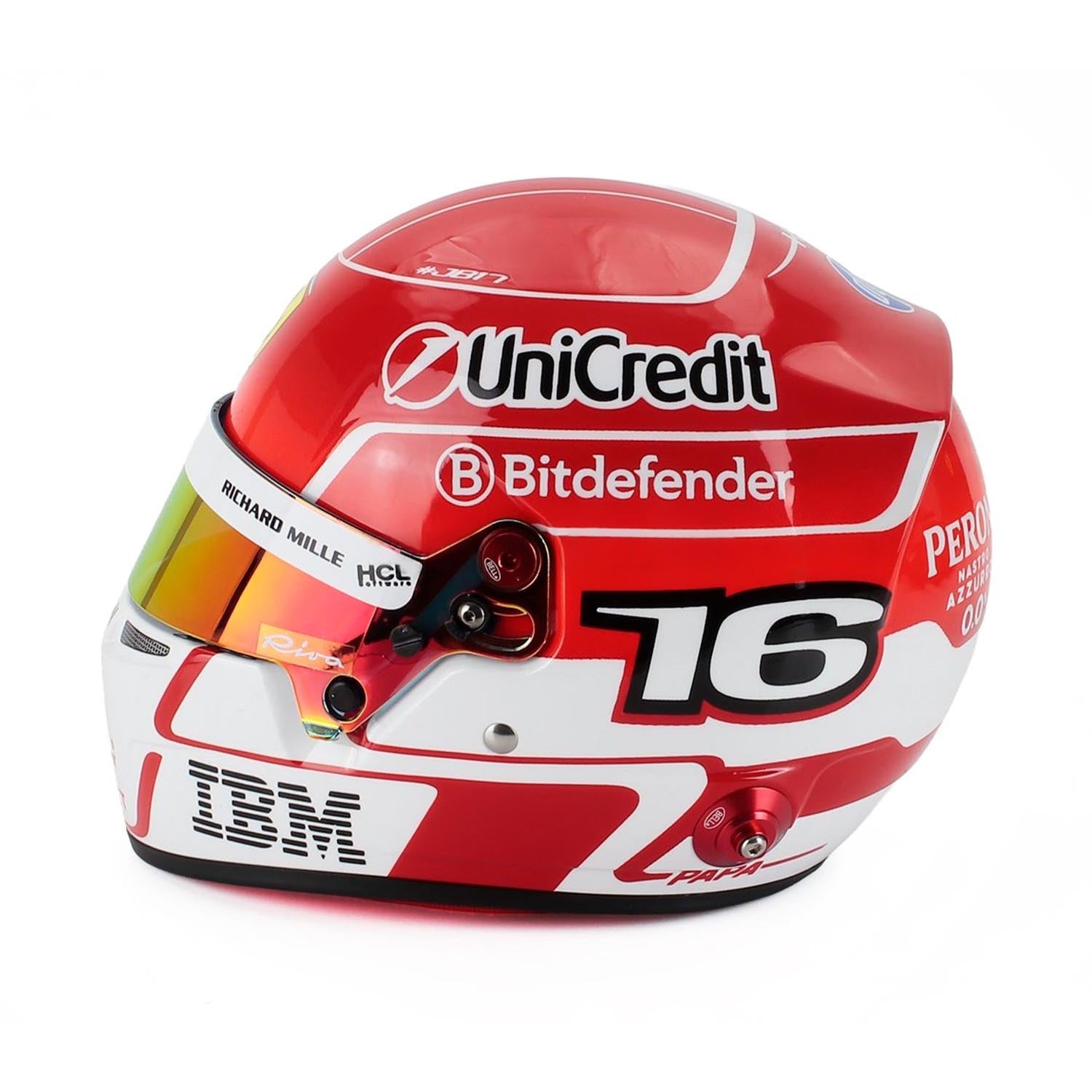 #16 Leclerc 2025 Season 1:2 Mini Helmet by Bell