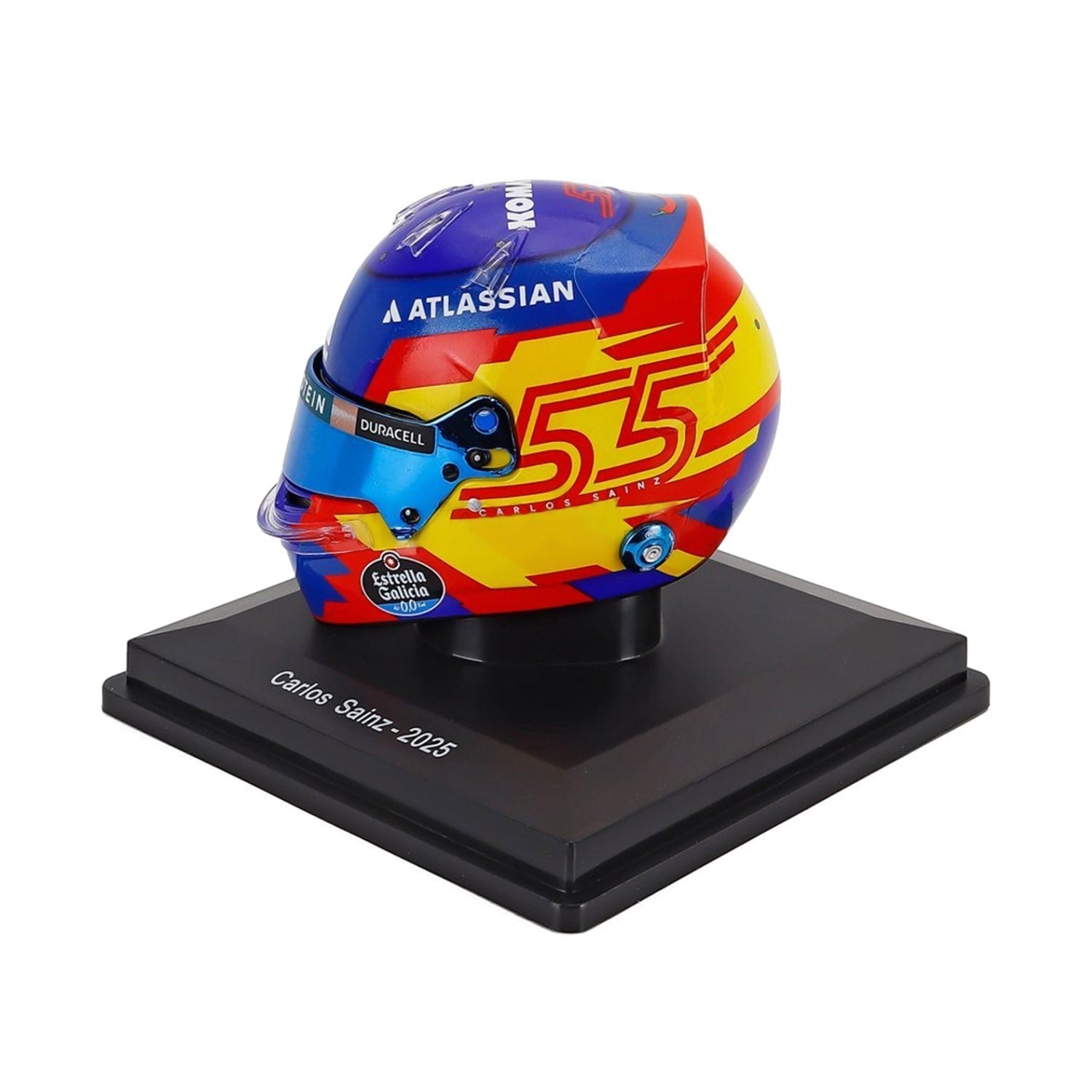 #55 Sainz 2025 Season 1:5 Mini Helmet