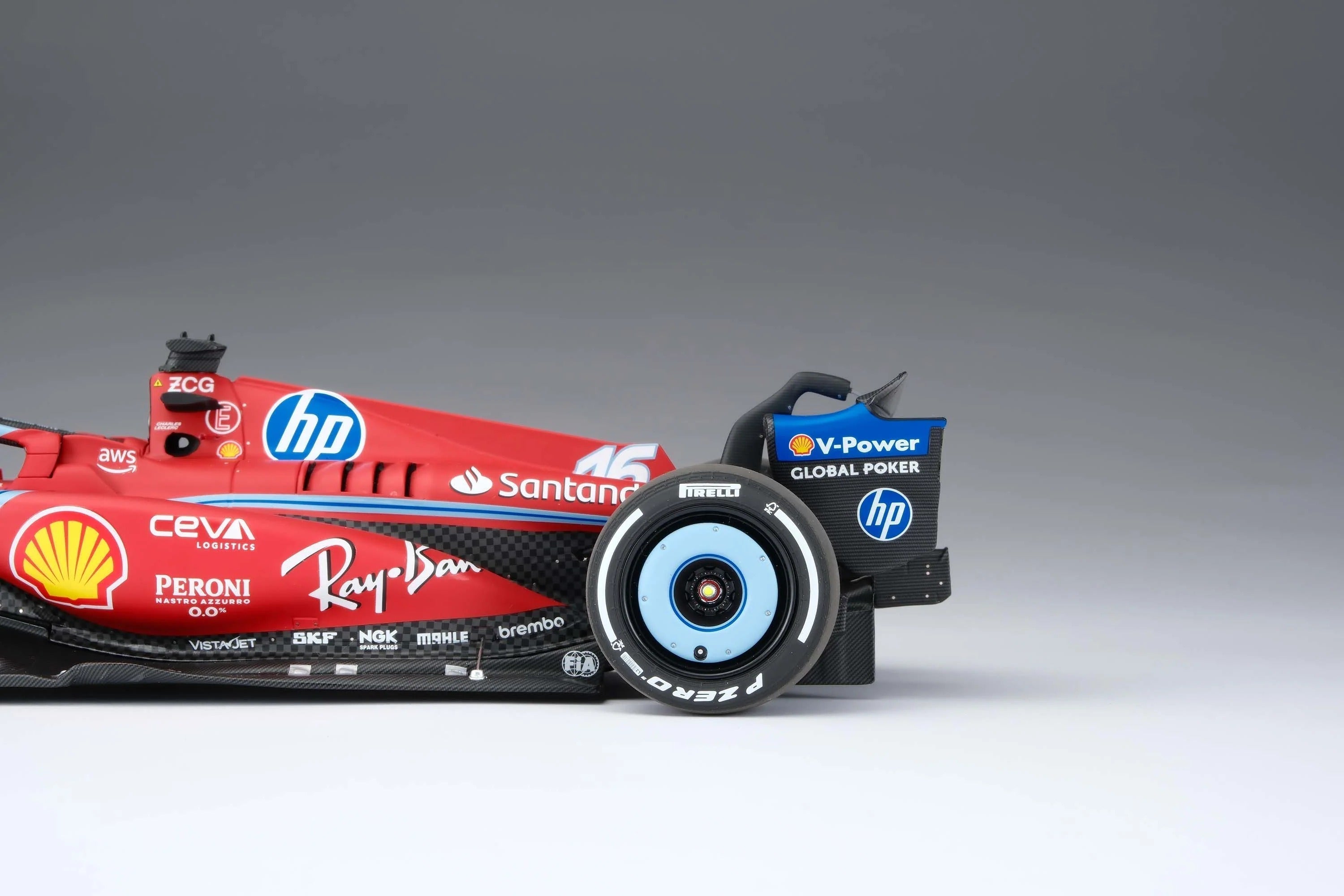 #16 Leclerc SF24 Miami GP 2024 1:18 Car Model by Amalgam