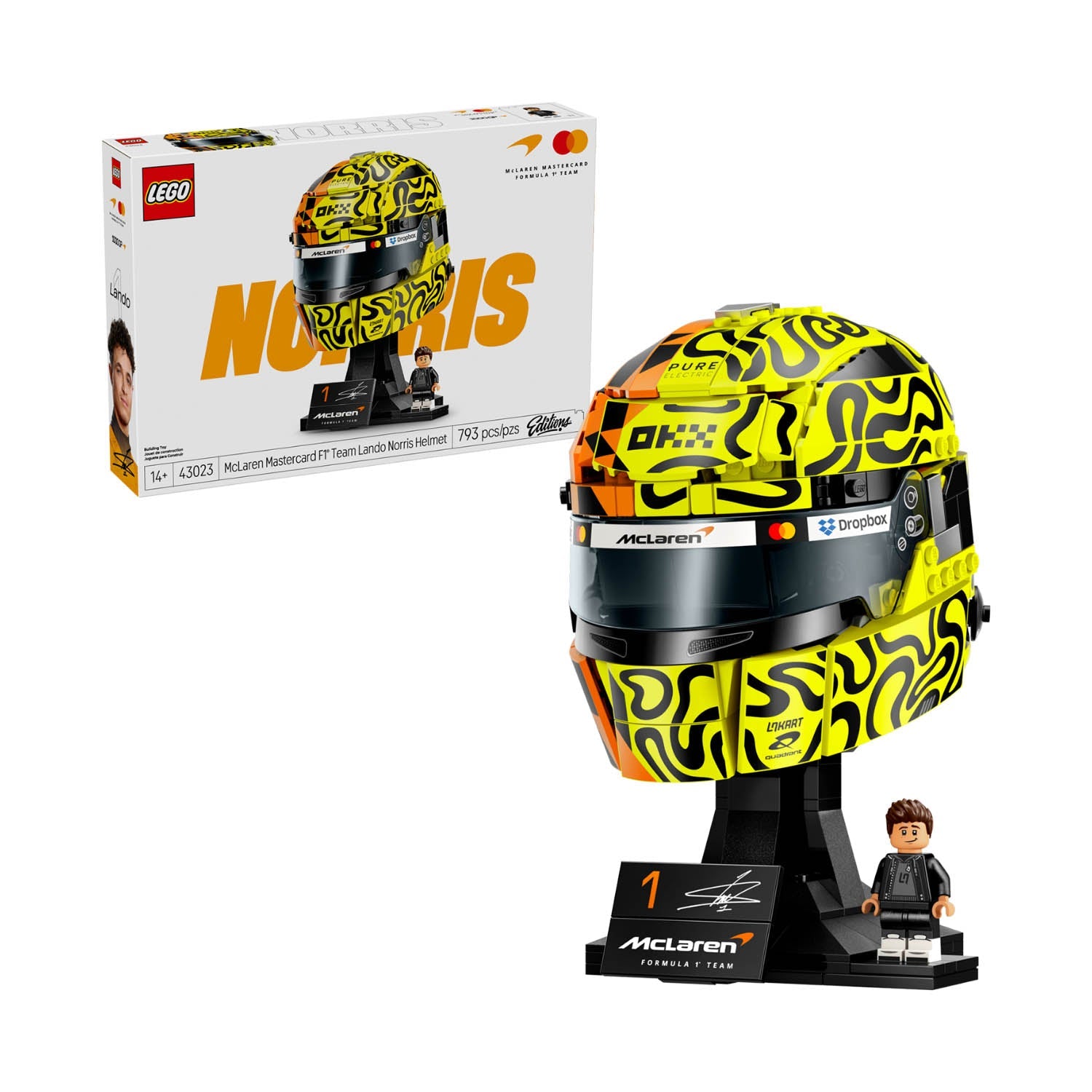 #4 Norris McLaren F1 LEGO Helmet