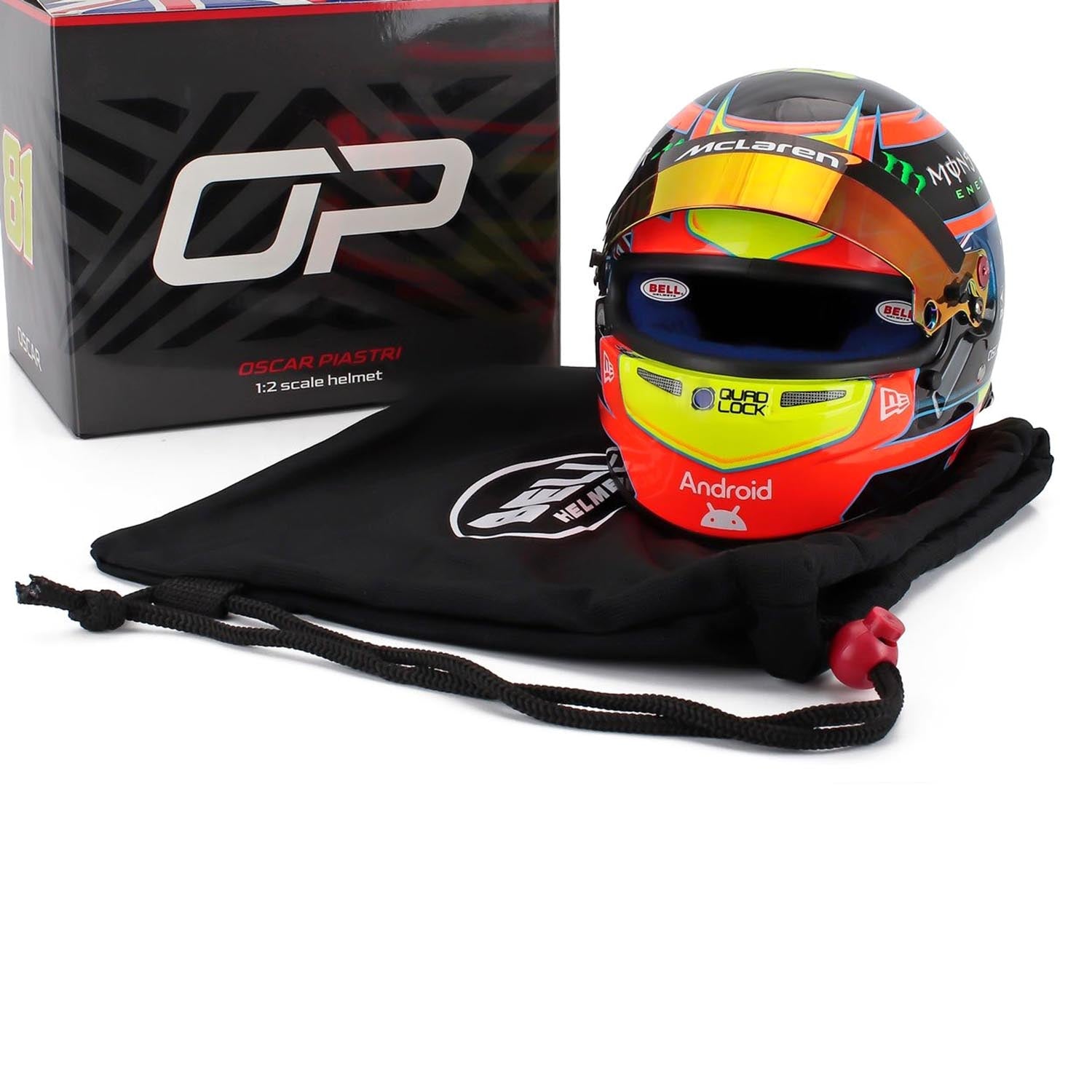 #81 Piastri 2025 Season 1:2 Mini Helmet by Bell