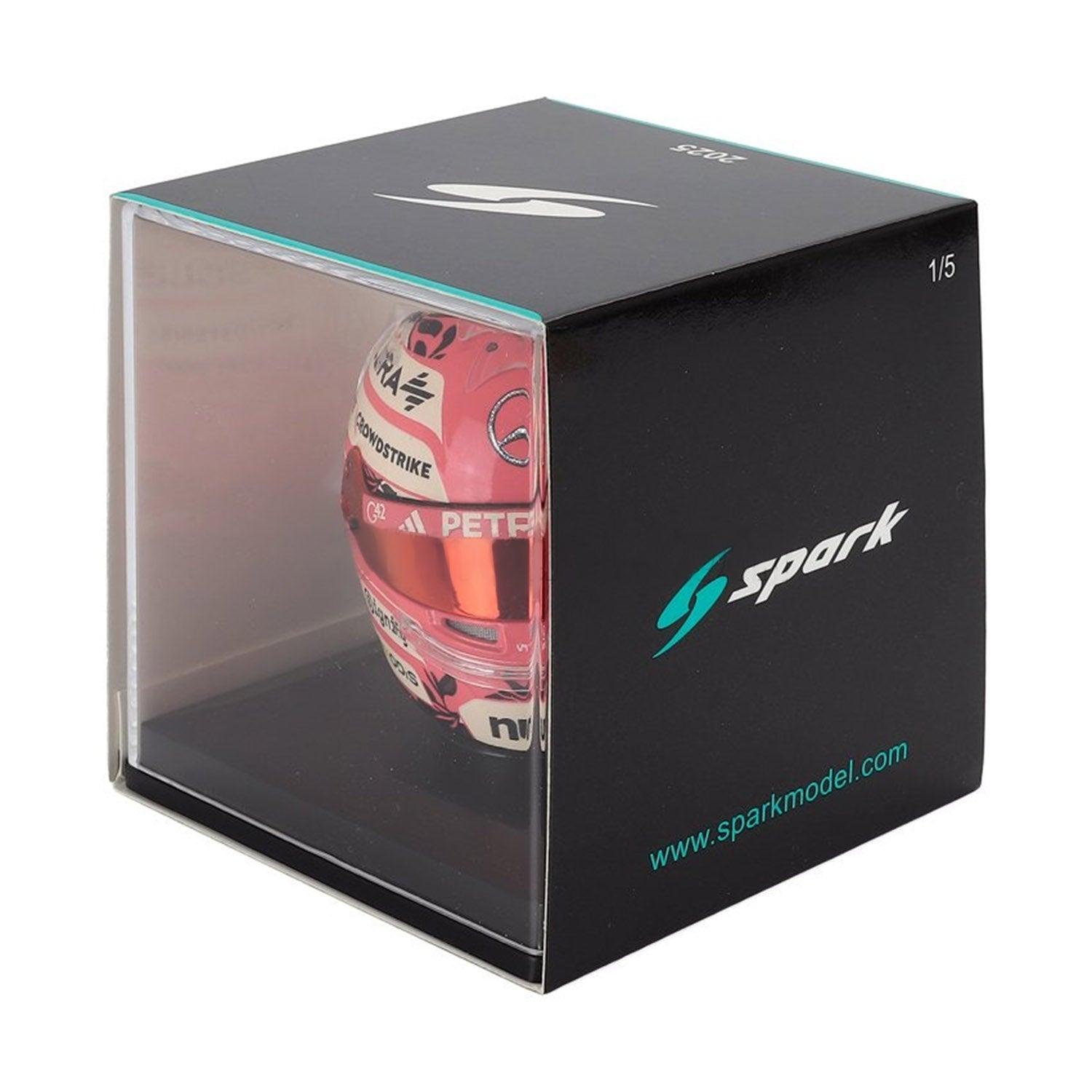 #63 Russell 2025 Miami GP 1:5 Mini Helmet