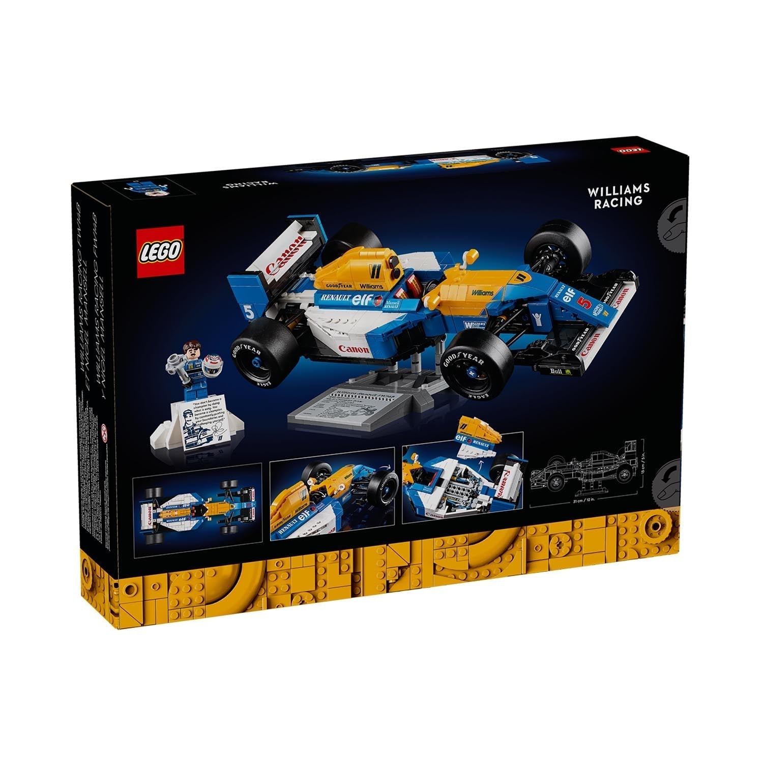 Williams F1 FW14B Nigel Mansell Lego Icons Car Model